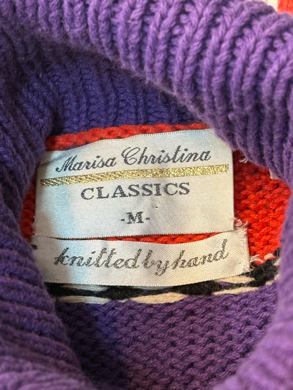 Vtg Marisa Christina Turtleneck Sweater Haul Out the Halloween - Picture 7 of 7